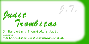 judit trombitas business card